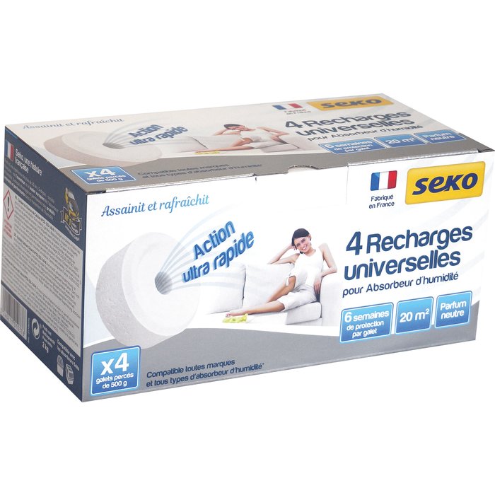 RECHARGE ABSORBEUR HUMIDITÉ 800G SEKOFIRST