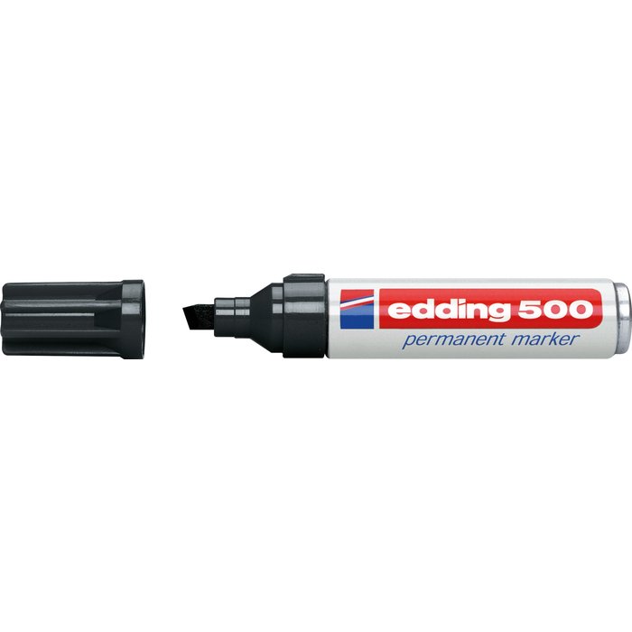 Marqueur permanent E500 - Edding - Noir - Vendu par 10
