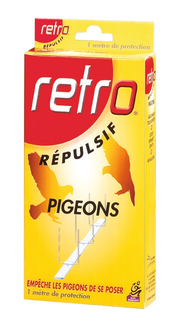 Pigeons Retro - Etui de 6 bandes 15 cm