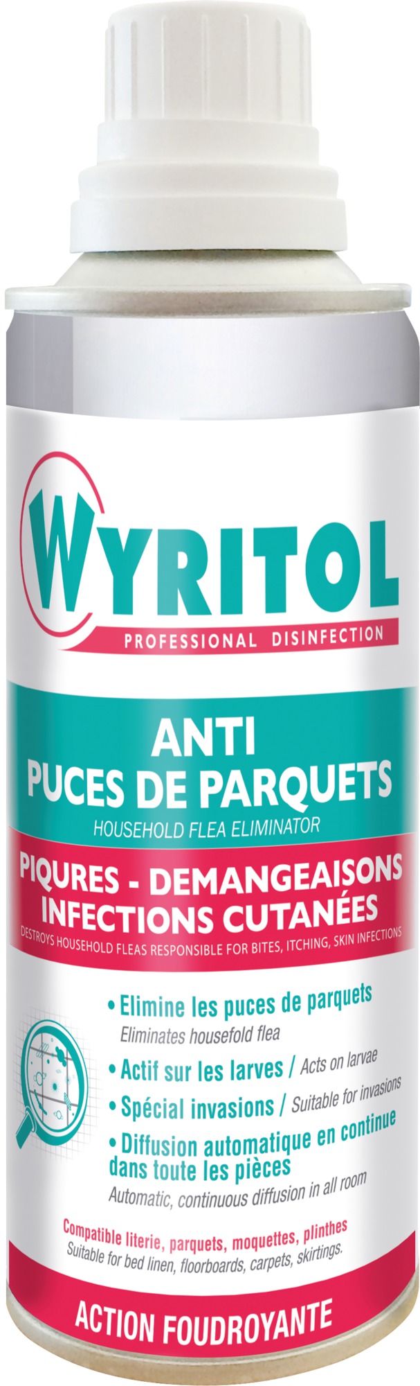 Anti puces de parquets Wyritol - Aérosol 200 ml