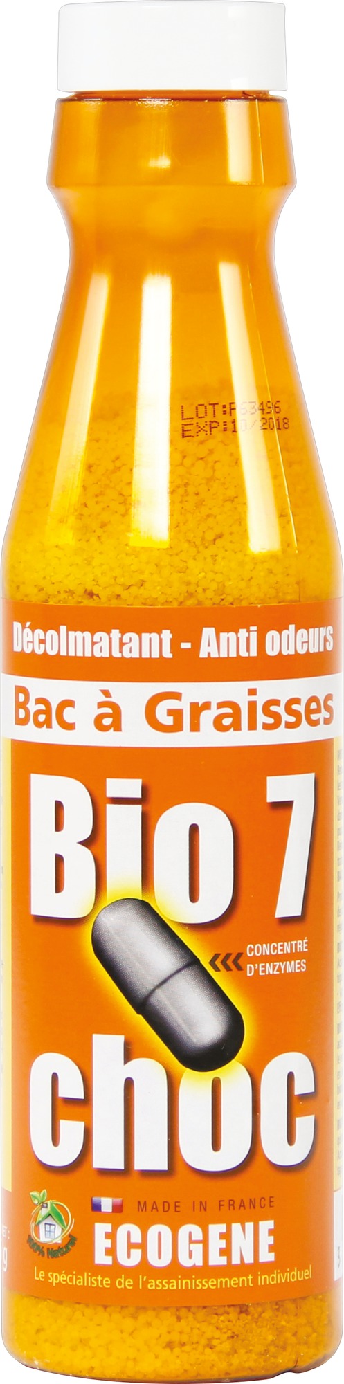 Bio 7G choc bac à graisse Ecogène - Flacon 375 g