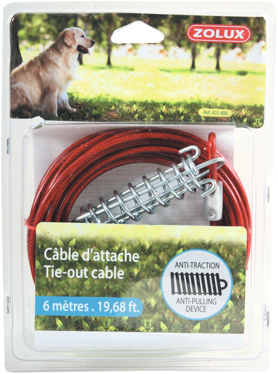 Câble d'attache avec ressort Zolux - Longueur 6 m