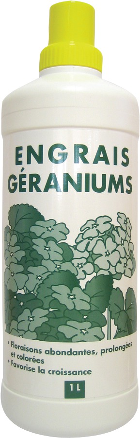 Engrais géraniums liquide Florendi - Bouteille 1 l