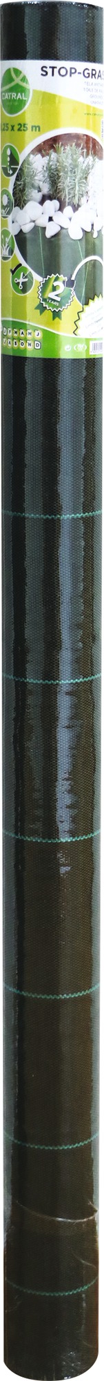 Toile de paillage en polypropylène tissée - Catral - L. 2500 cm - l. 125 cm
