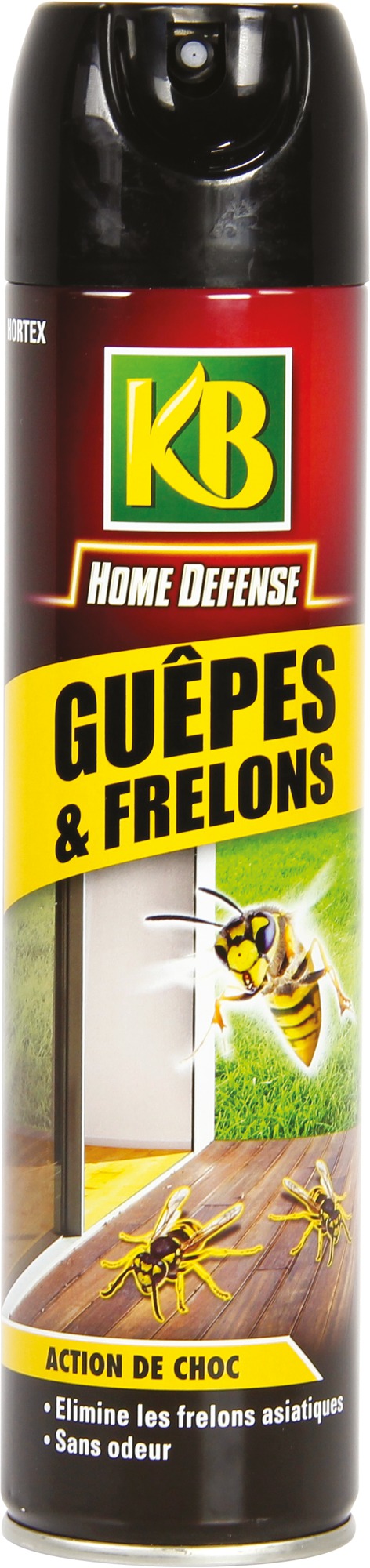 Insecticide guêpes & frelons KB Home Defense - Aérosol 400 ml