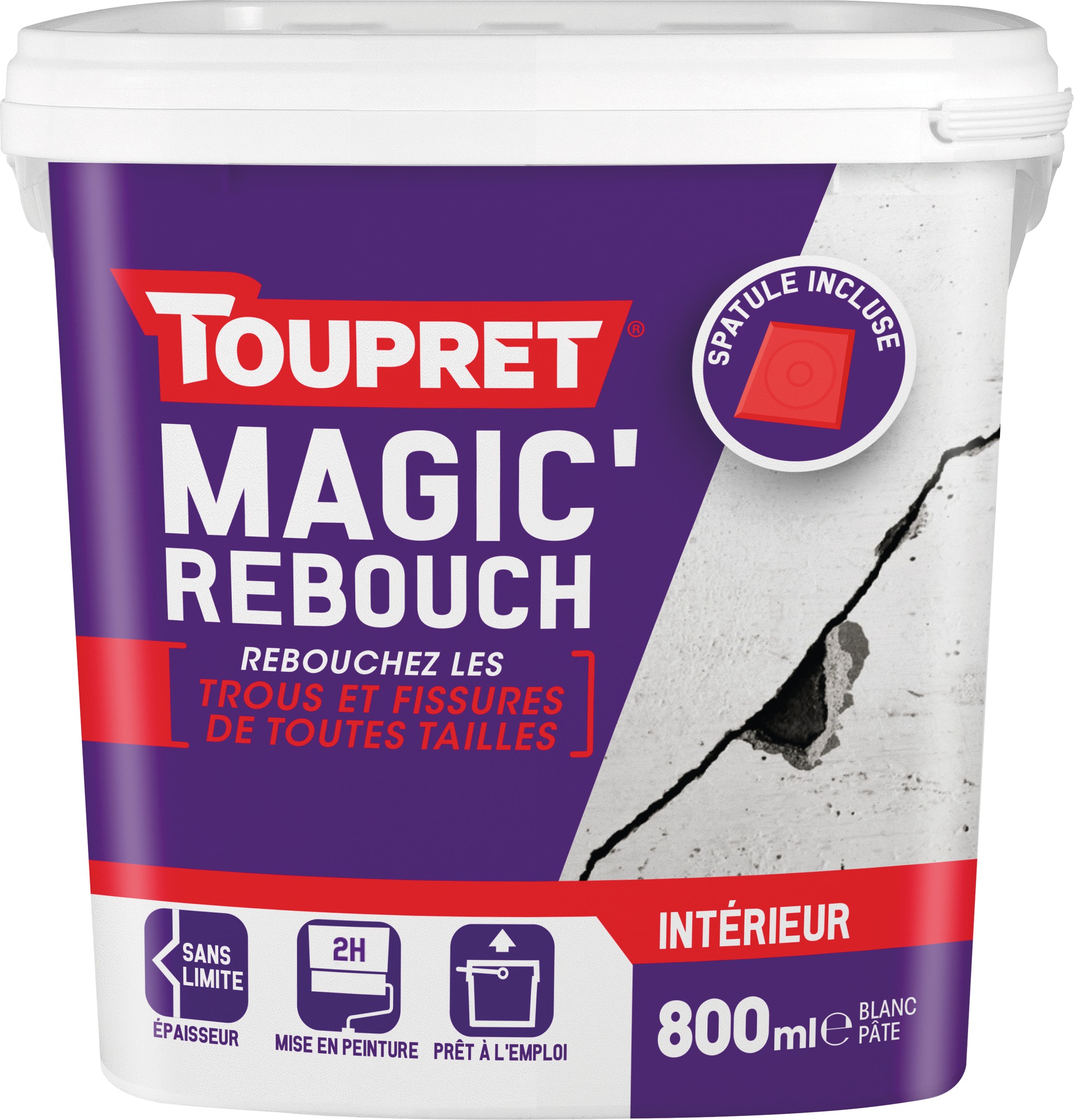 Kit de rebouchage Magic'rebouch Toupret - 800 ml