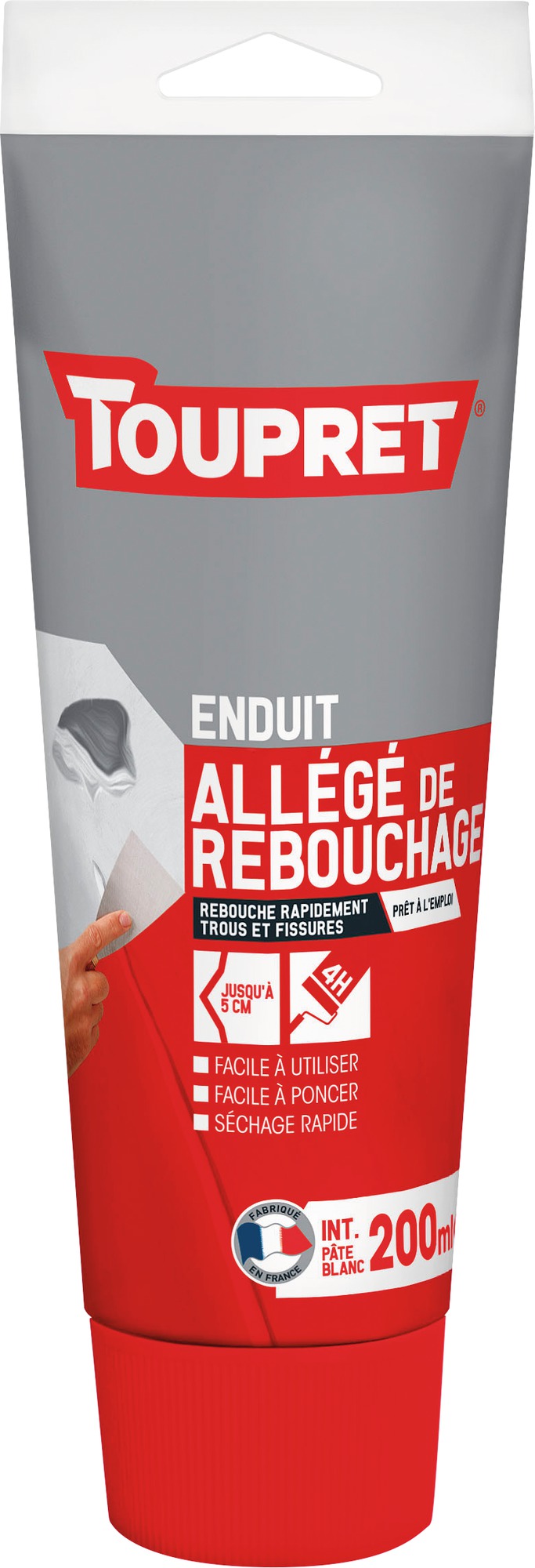 Enduit allégé de rebouchage Toupret - 200 ml