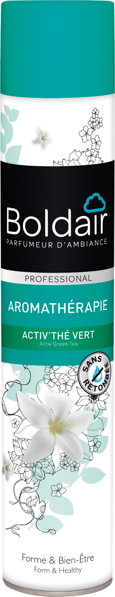 Désodorisant aromathérapie Forme et bien-être Boldair - 500 ml - Extraits végétaux de thé vert