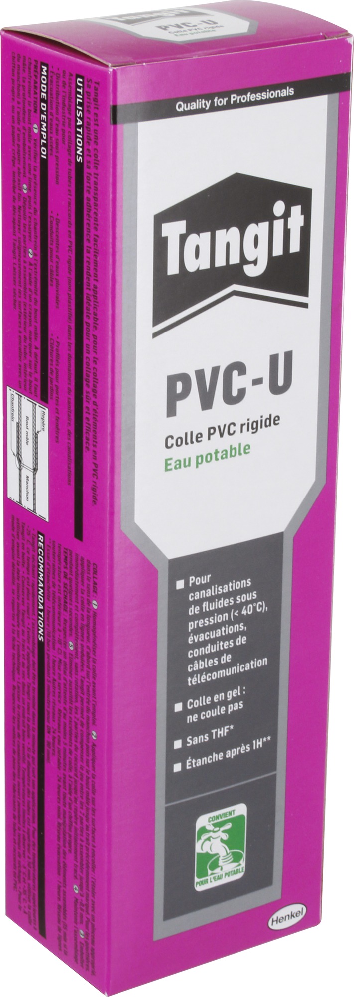 Colle PVC-U rigide Tangit - 125 g - Eau potable