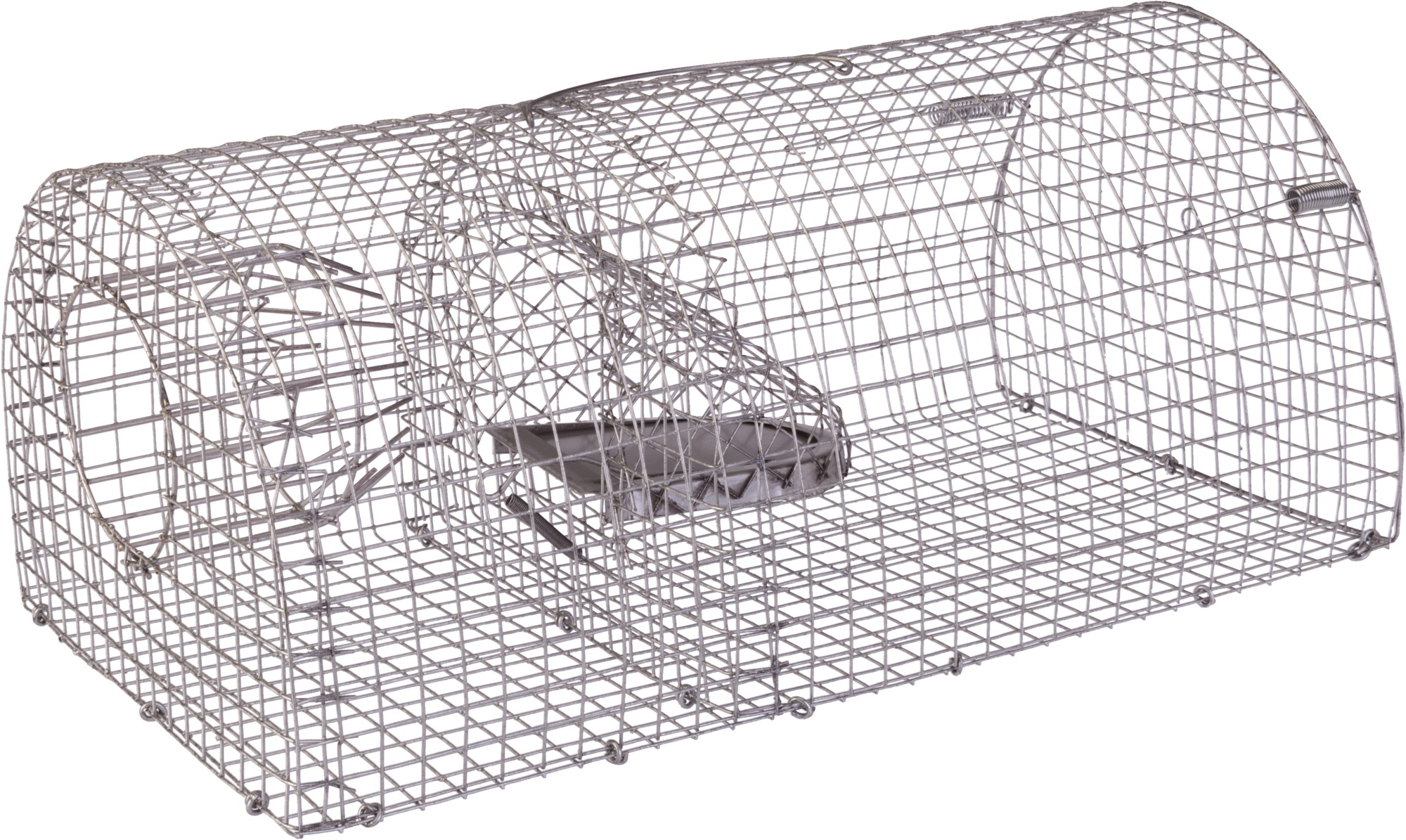 Nasse à rat multiprise forme tunnel Masy - Grillage galvanisé - Dimensions 40 x 23 x 18 cm - Maille 13 x 13 mm