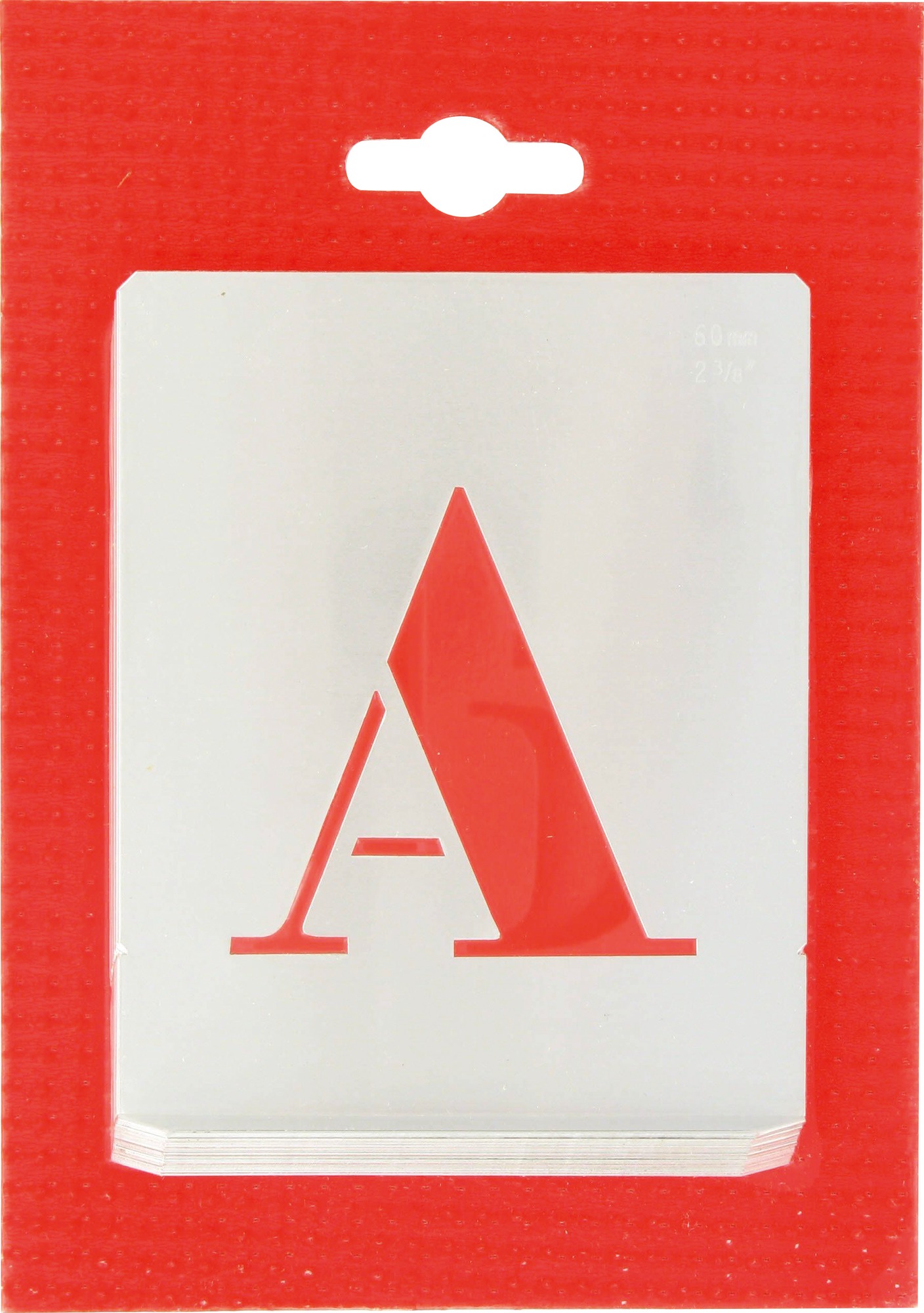 Jeu de lettres pochoirs alphabet aluminium ajouré Uny - Dimensions 60 mm
