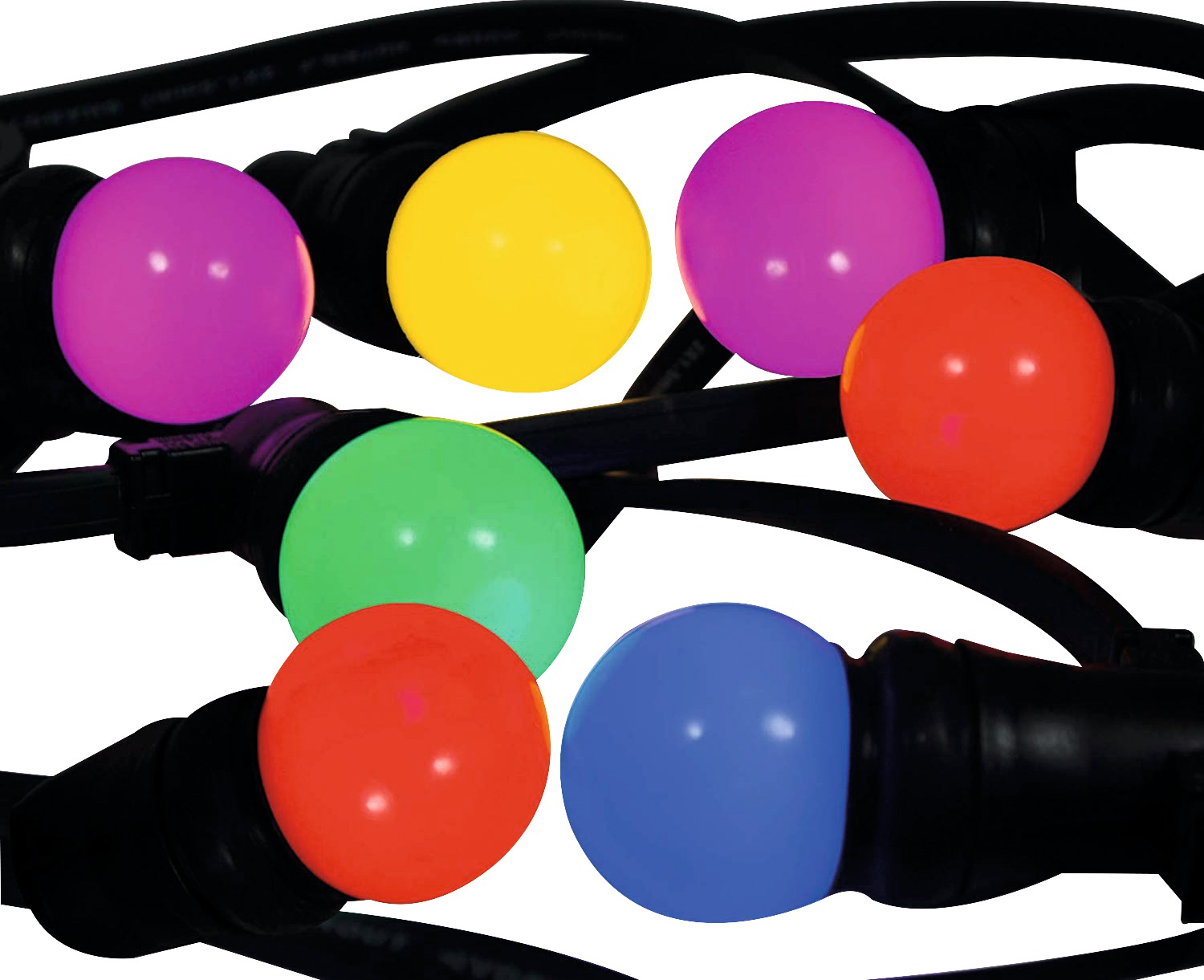 Guirlande LED multicolor Tibelec - Longueur 10 m - 10 ampoules