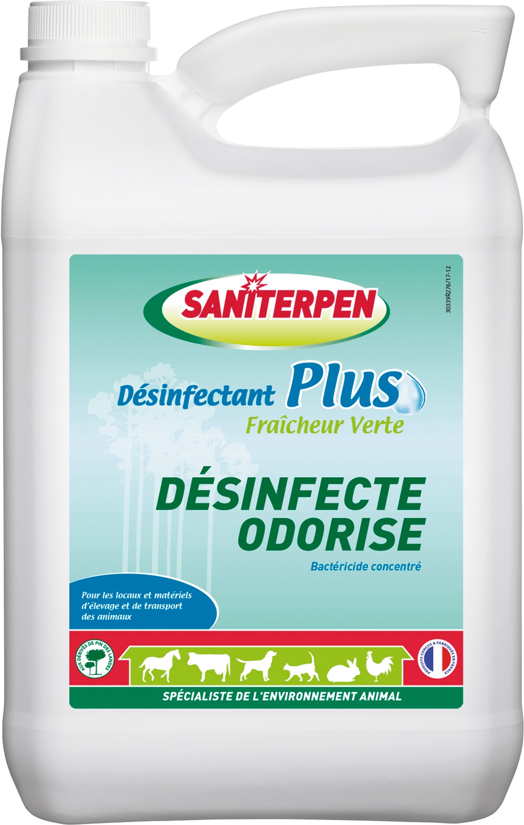 Saniterpen Désinfectant Plus Fraîcheur Verte - Bidon 5l